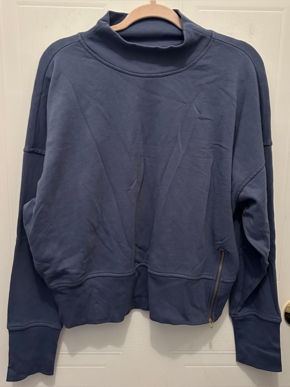 Old Navy Blue Turtleneck Sweatshirt with Zipper